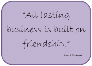 lasting business build friendship