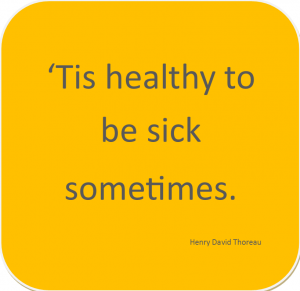 healthy to be sick