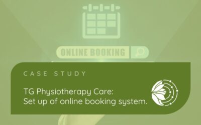 TG Physiotherapy Care: Set up of Acuity Online booking system