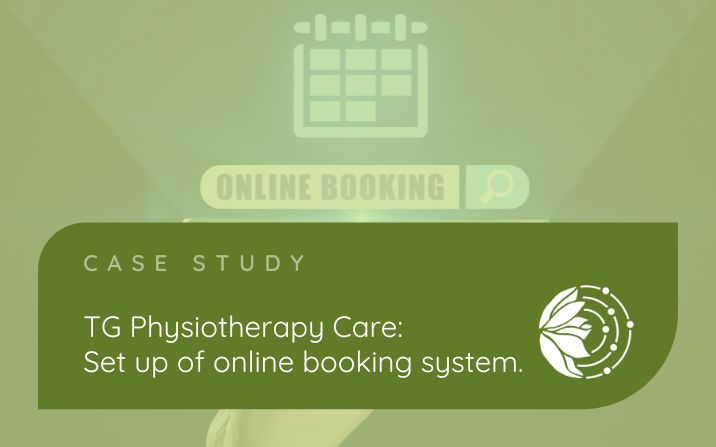 TG Physiotherapy Care: Set up of Acuity Online booking system