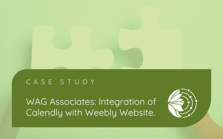 WAG Associates: Integration of Calendly with Weebly Website