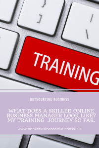 The training involved to be an online business manager