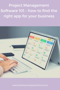 Project Management Software 101 – how to find the right app for your business - Picture of a laptop with a coloured calendar on it