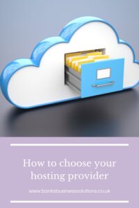 How to choose your hosting provider - Picture of a cloud with an open drawer inside it