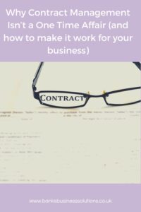 How to get contract management right in your business - picture of a contract with glasses