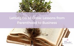 Why letting go and outsourcing is crucial for small business success - Picture of a book with a tree growing out of it