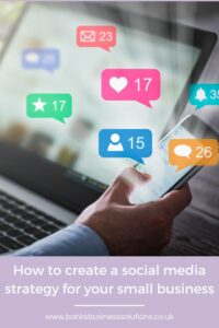 How to create a social media strategy for your small business - picture of a phone with likes, stars and people