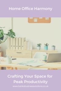 How to be Productive When Working from Home - Picture of a desk with files and papers and plants on it