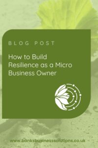 How to Build Resilience as a Micro Business Owner - Picture of a weed growing out of concrete