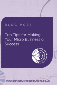 Top Tips For Making Your Micro Business A Success - picture of a pen, glasses and spreadsheets on paper on a desk