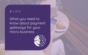 What you need to know about payment gateways for your micro business - picture of someone sat at a coffee table with their phone